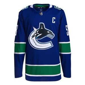 Vancouver Canucks Home Adidas PrimeGreen Senior Jersey - Bo Horvat SIZE 56